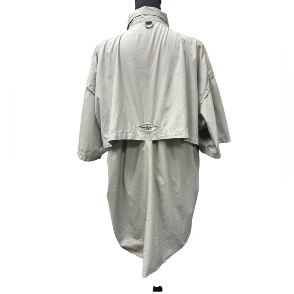 Hook&Tackle High Tech Fishing Gear Men's Short Sleeve Button Down Shirt size XL - Picture 3 of 12